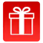 icon gifts red
